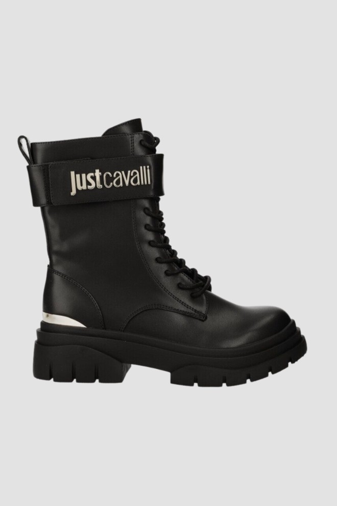 JUST CAVALLI Black Fondo Kani Kombat boots