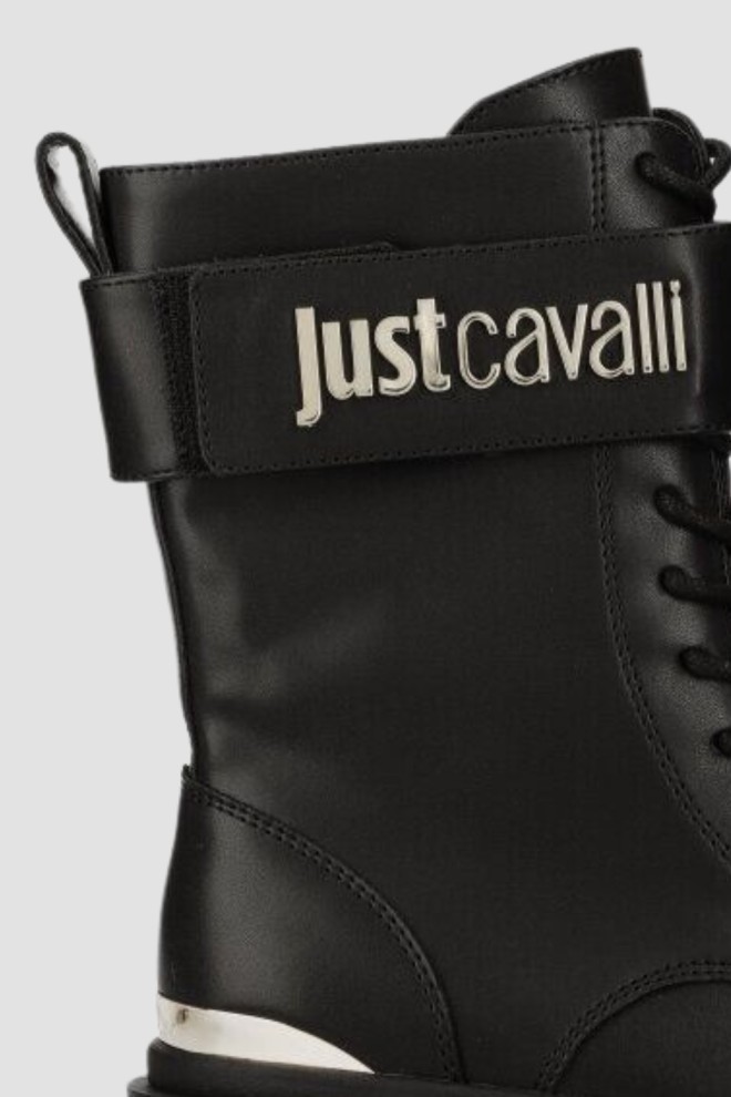 JUST CAVALLI Black Fondo Kani Kombat boots