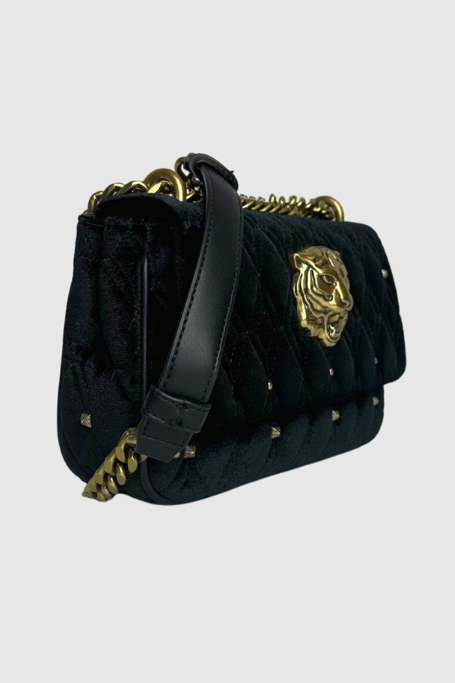 JUST CAVALLI Velvet Black Quilted Special Version Handbag