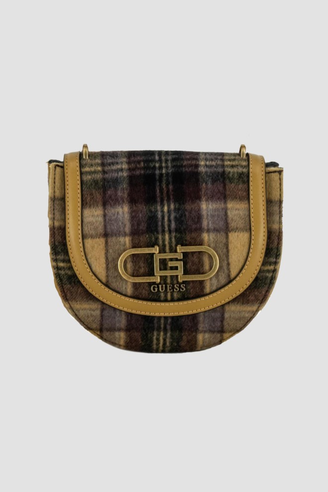 GUESS Brown Fleet Mini Geantă de mână