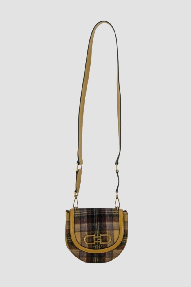 GUESS Brown Fleet Mini Geantă de mână