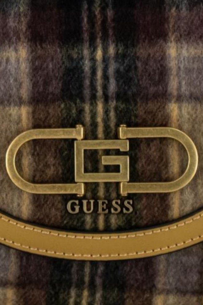 GUESS Brown Fleet Mini Geantă de mână