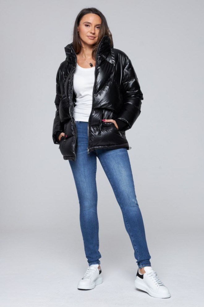 DIEGO M Jachetă neagră pentru femei