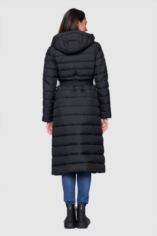 DIEGO M Long down coat with hood