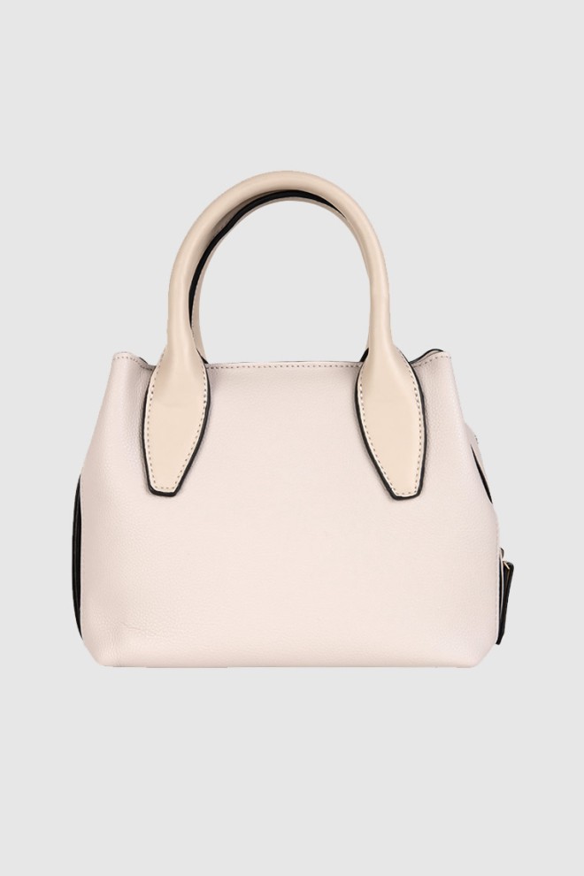 VALENTINO Small arepa tote handbag in ecru color