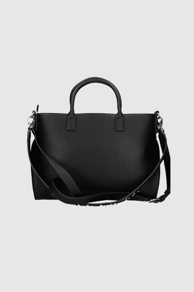 VALENTINO Large black haggis handbag