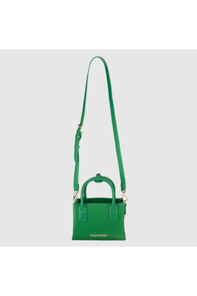 VALENTINO Green handbag textured leather seychelles shopping