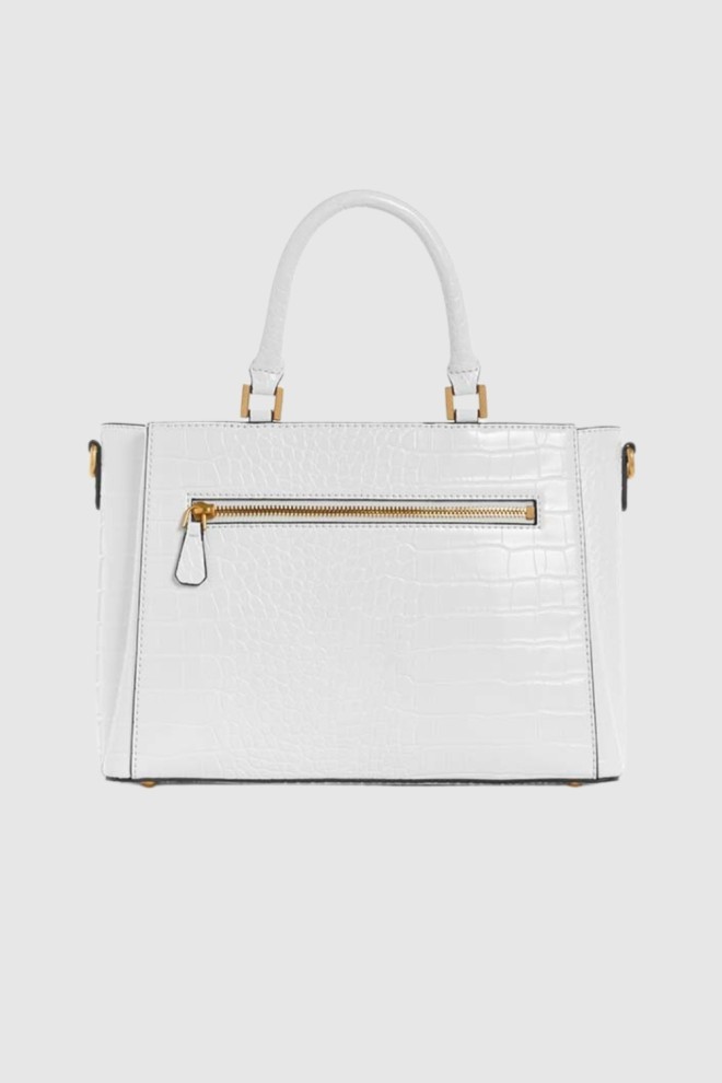 GUESS White James shopper bag