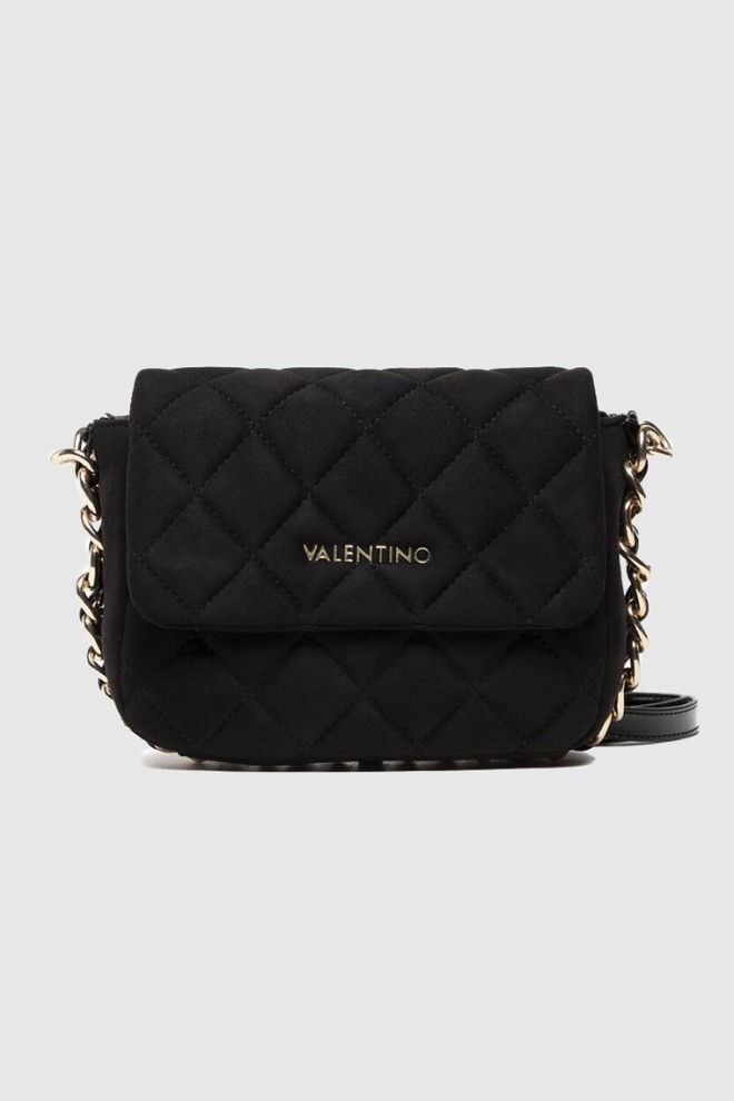 VALENTINO Black quilted soia handbag