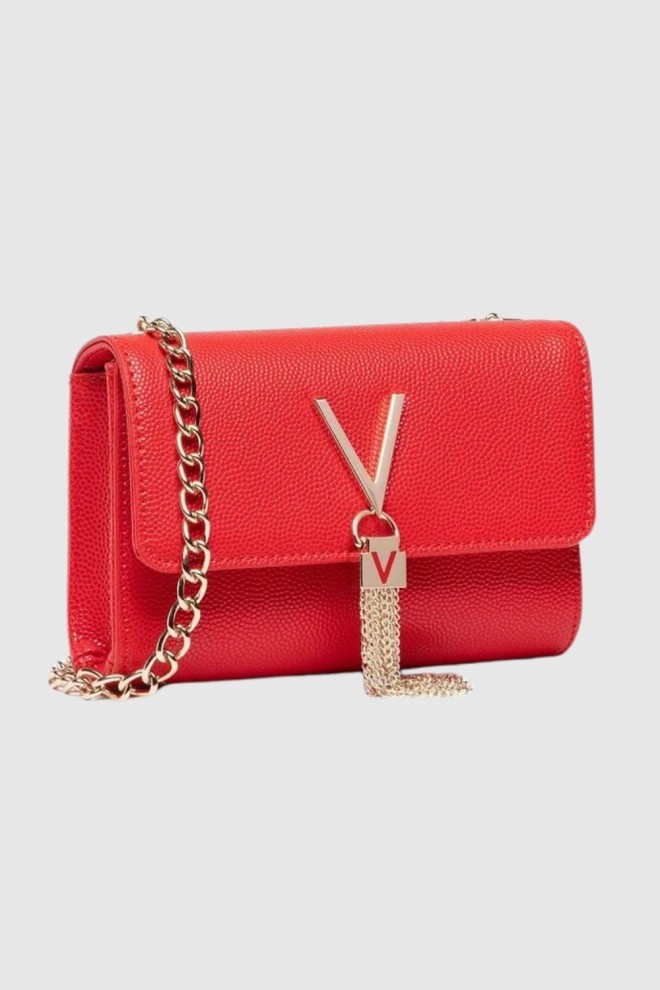 VALENTINO Divina red clutch bag