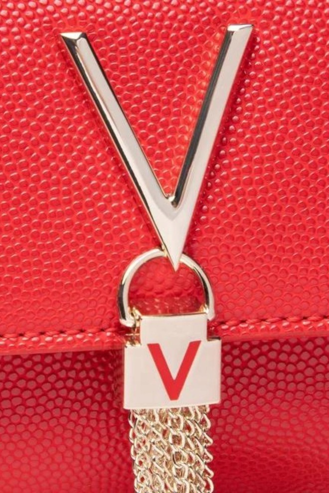VALENTINO Divina red clutch bag