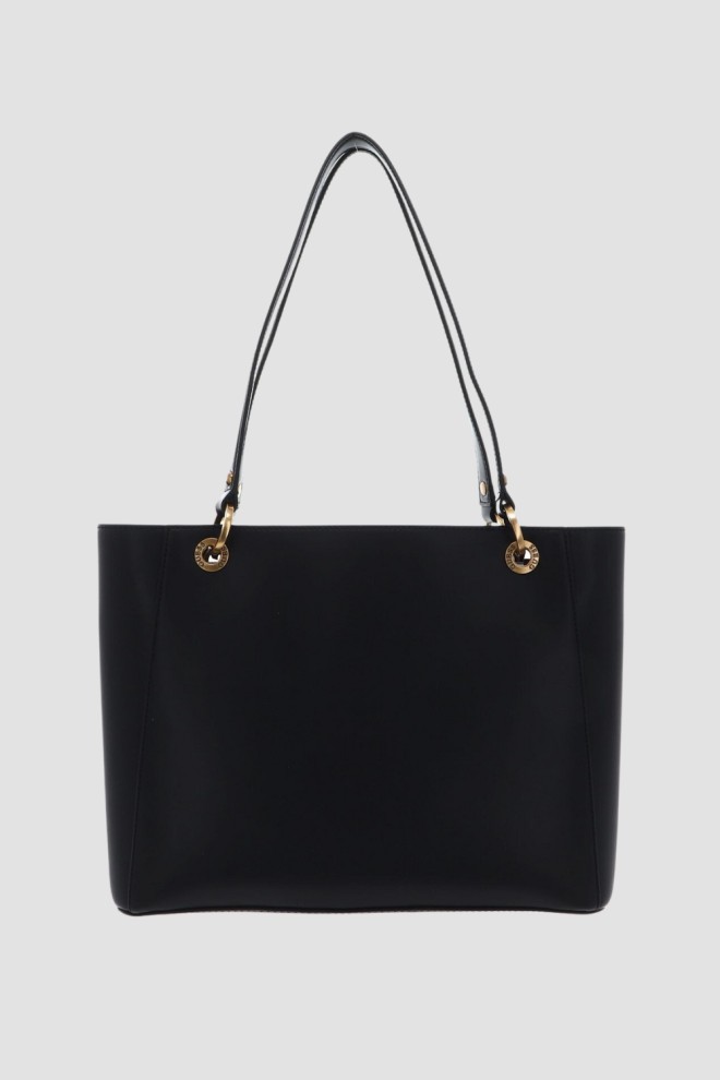 GUESS Geantă de mână mare neagră Fleet Noel