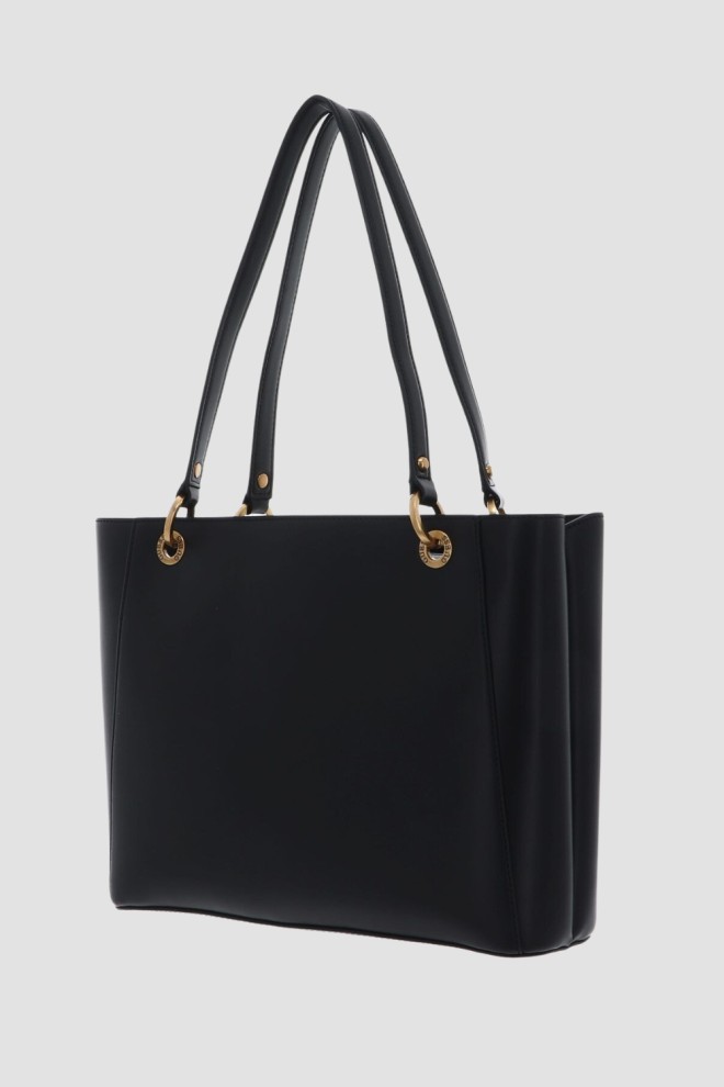 GUESS Geantă de mână mare neagră Fleet Noel