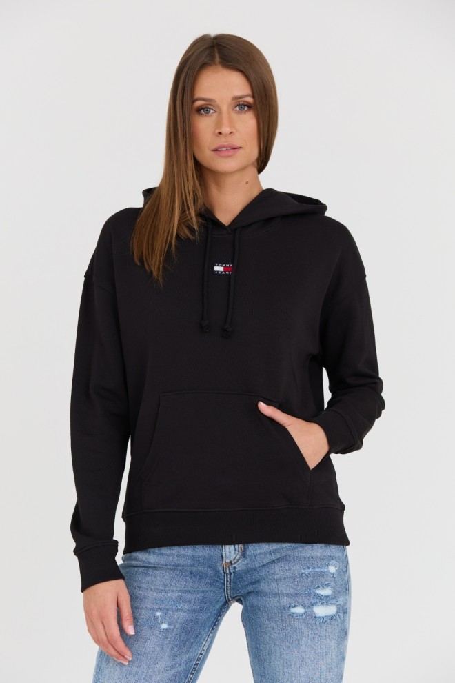 TOMMY JEANS Black women's hoodie