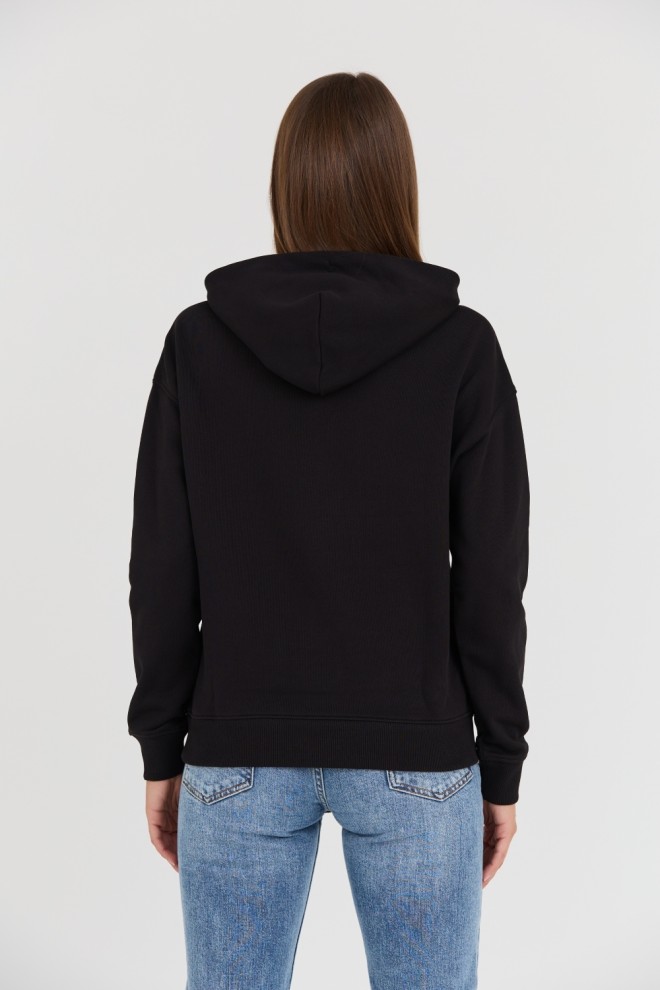 TOMMY JEANS Black women's hoodie