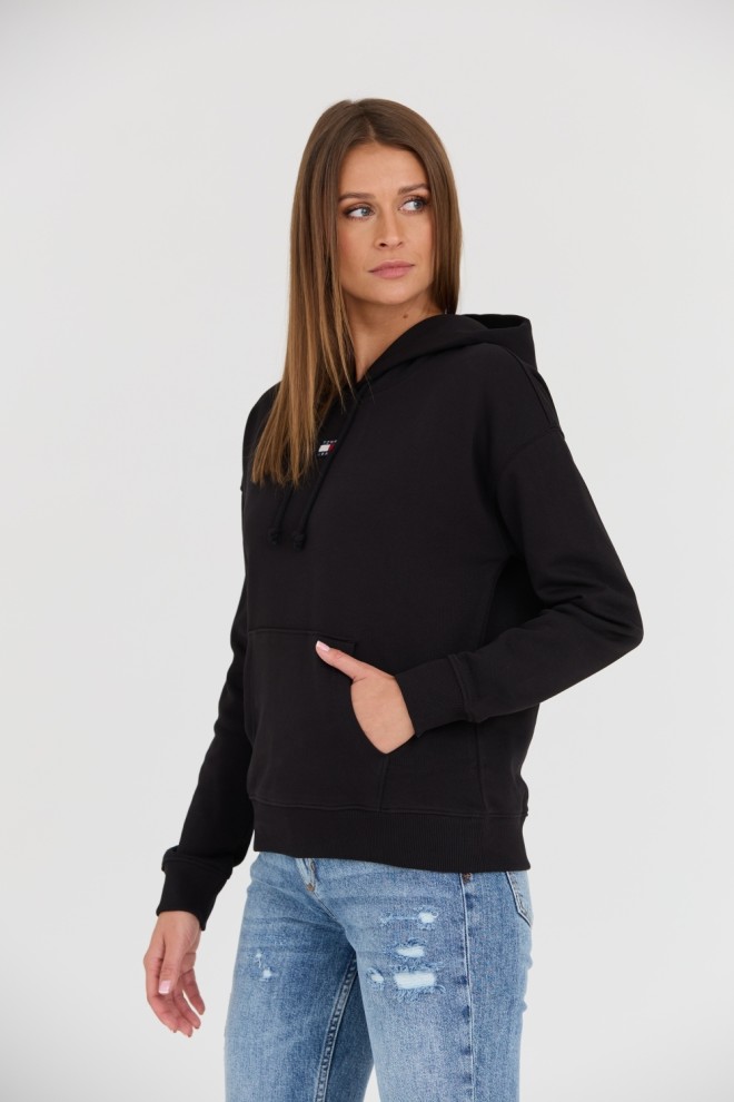 TOMMY JEANS Black women's hoodie