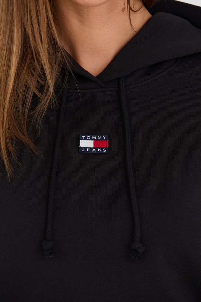 TOMMY JEANS Black women's hoodie