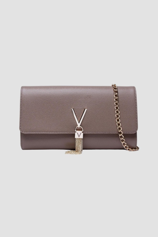 Geantă de ambreiaj VALENTINO Divina Pochette în taupe