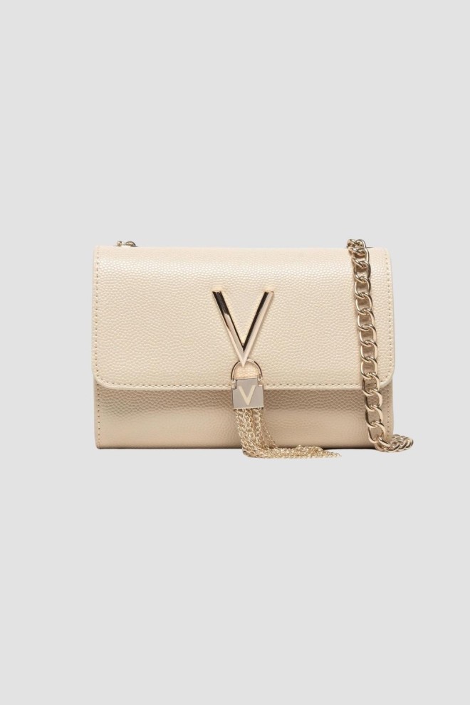 VALENTINO Beige Divina clutch bag