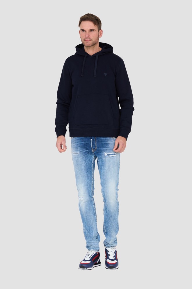 GUESS Navy blue hooded sweatshirt