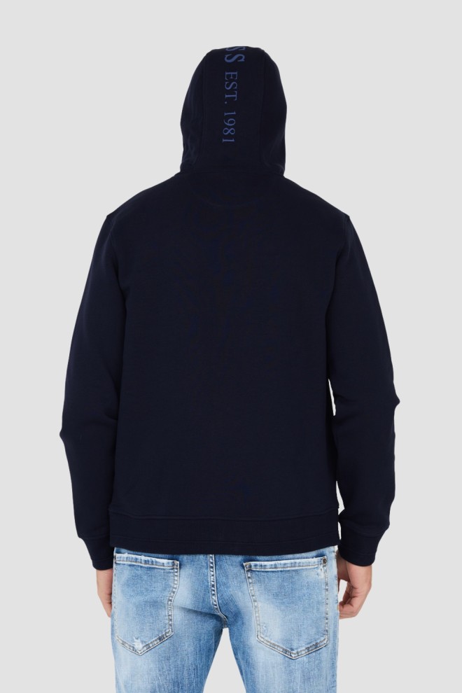 GUESS Navy blue hooded sweatshirt