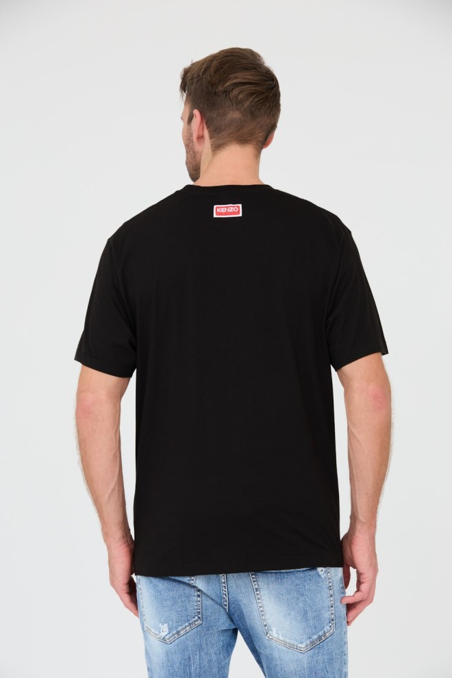 KENZO Tricou negru pentru bărbați Tiger Varsity Jungle