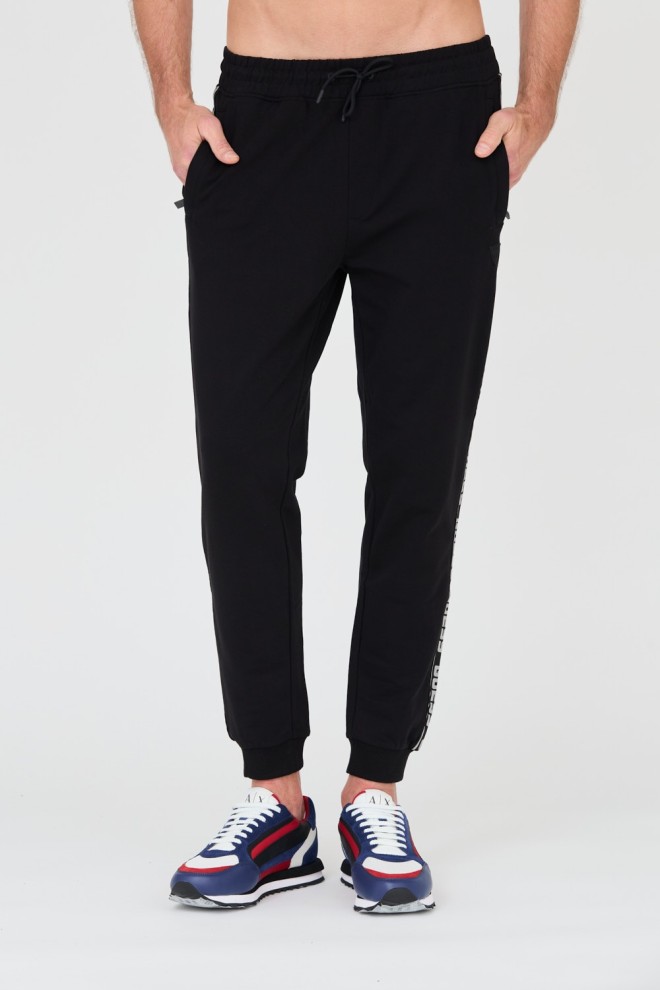 Pantaloni de trening pentru bărbați GUESS Black