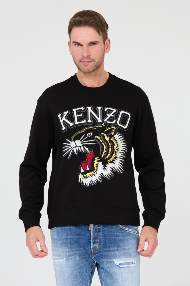 KENZO Black TIGER VARSITY JUNGLE sweatshirt