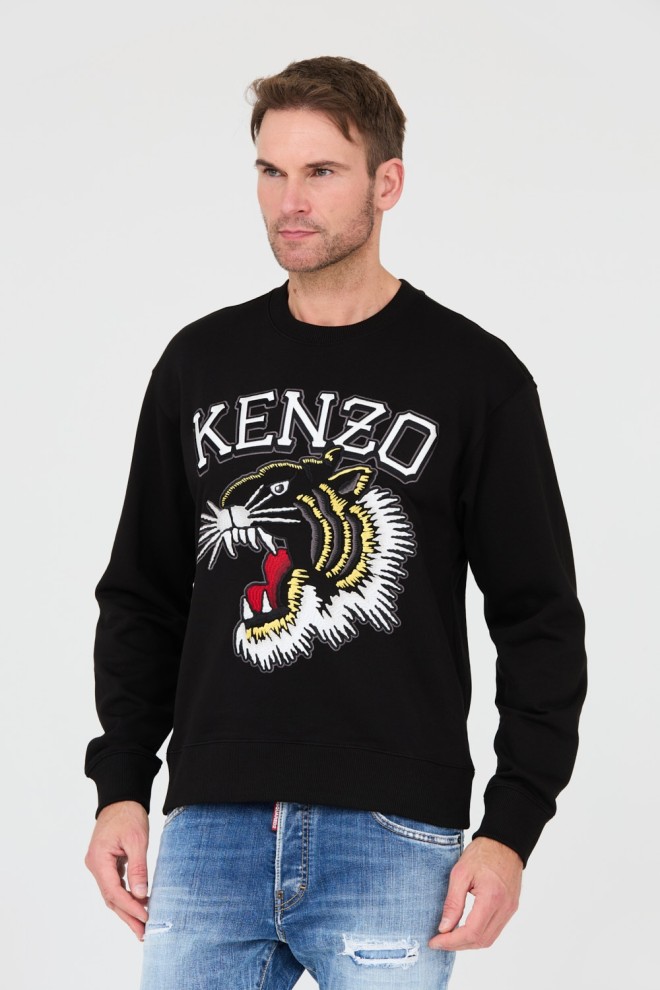 KENZO Black TIGER VARSITY JUNGLE sweatshirt