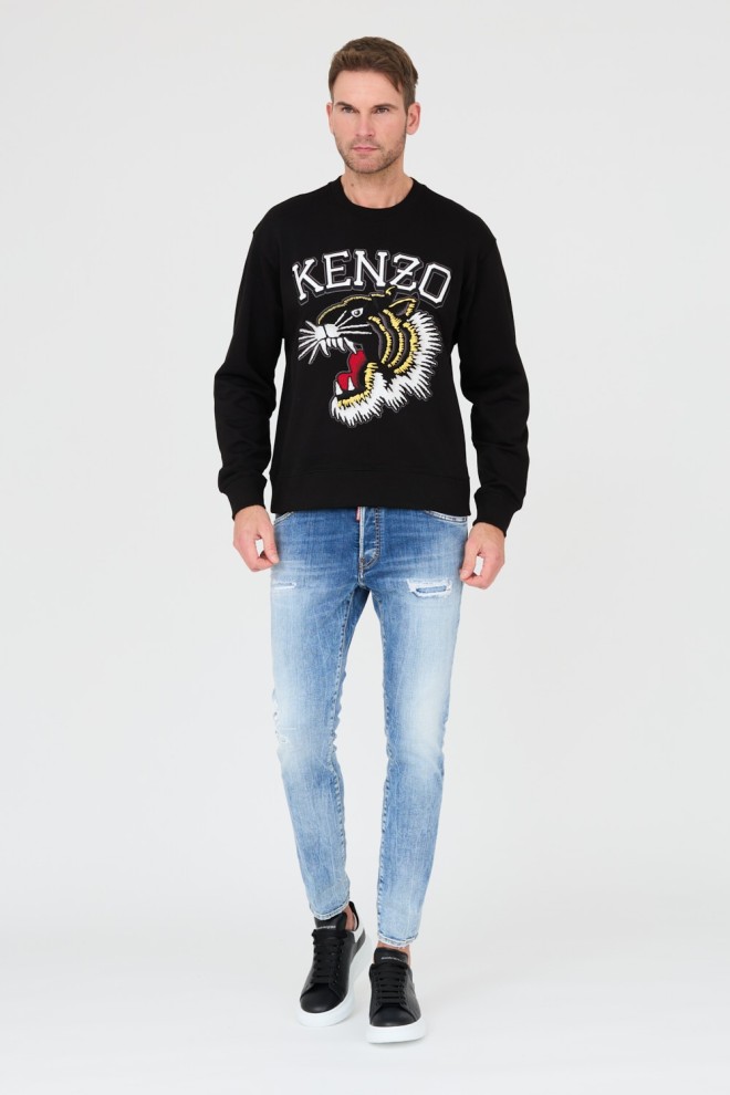 KENZO Black TIGER VARSITY JUNGLE sweatshirt