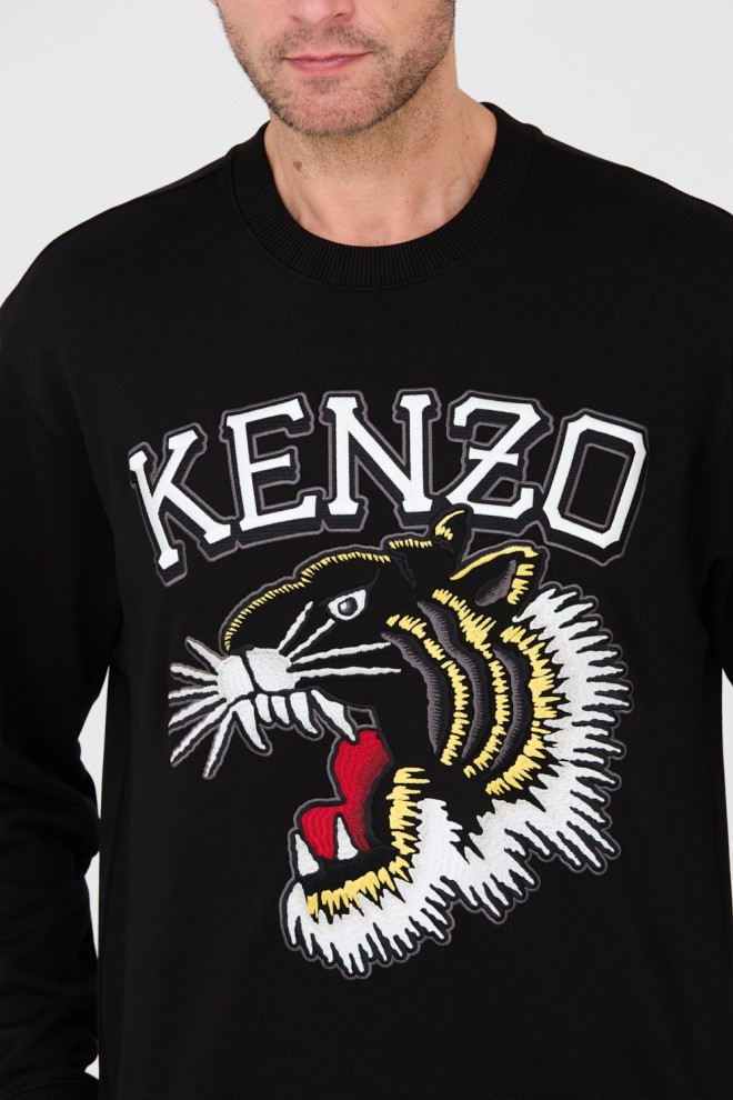 KENZO Black TIGER VARSITY JUNGLE sweatshirt