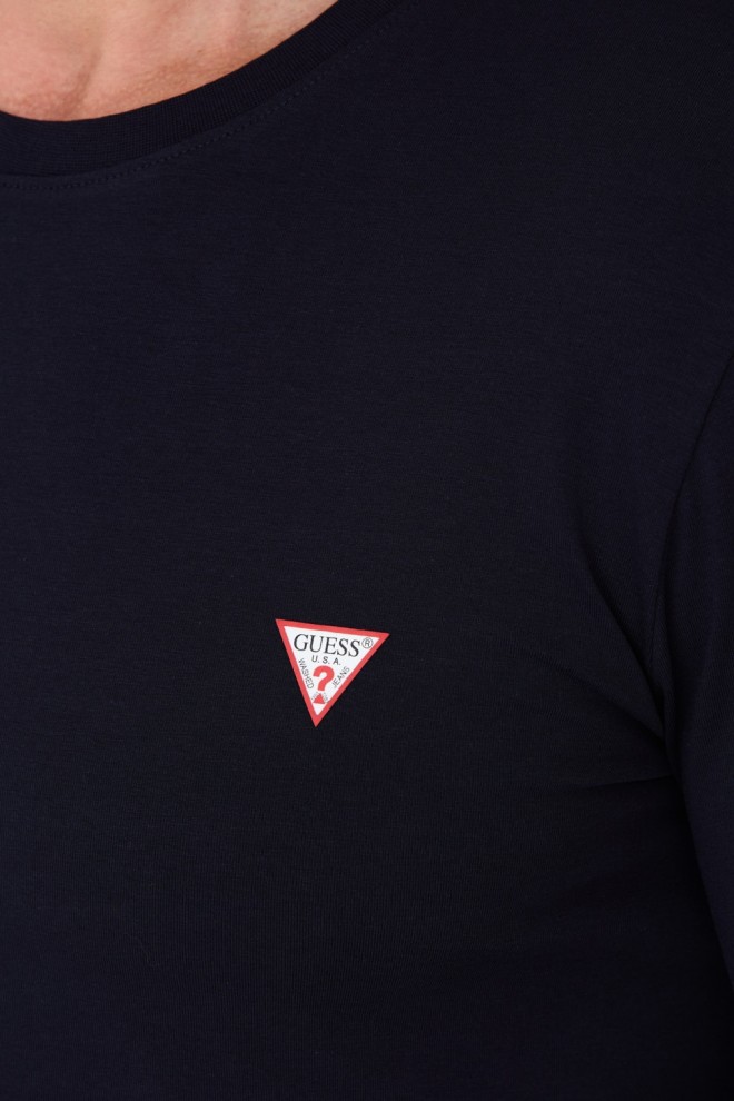 GUESS Bărbați albastru marin cu mânecă lungă