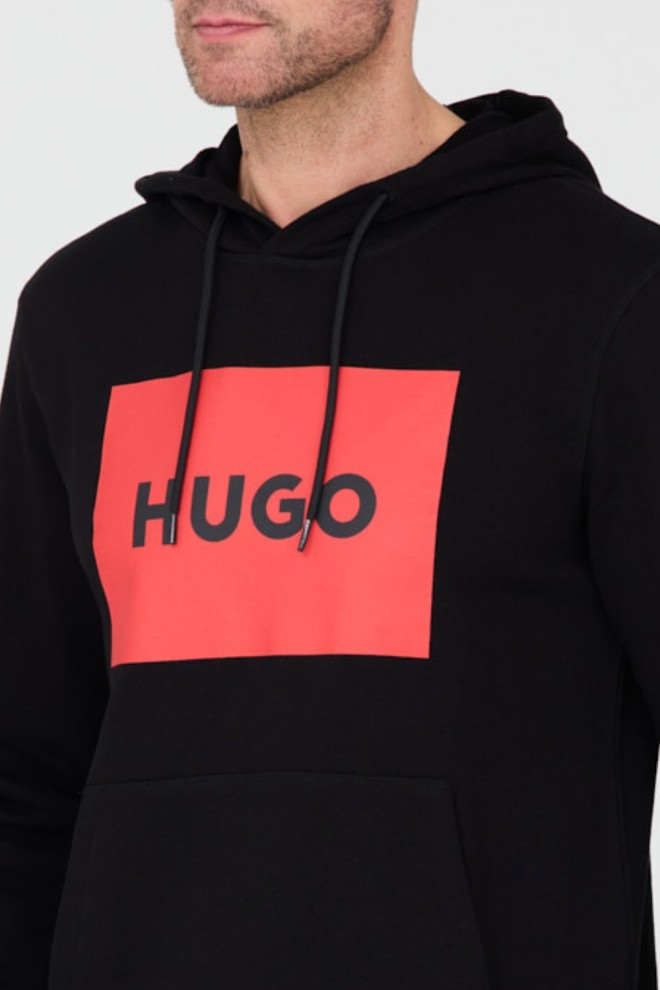 HUGO Black hooded sweatshirt