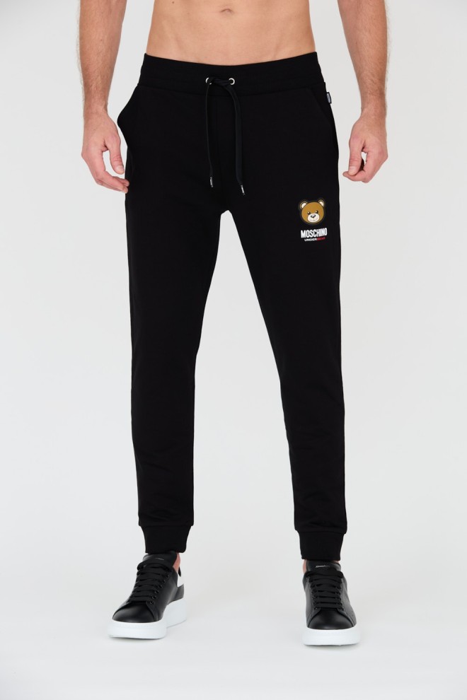 Pantaloni de trening pentru bărbați MOSCHINO Black