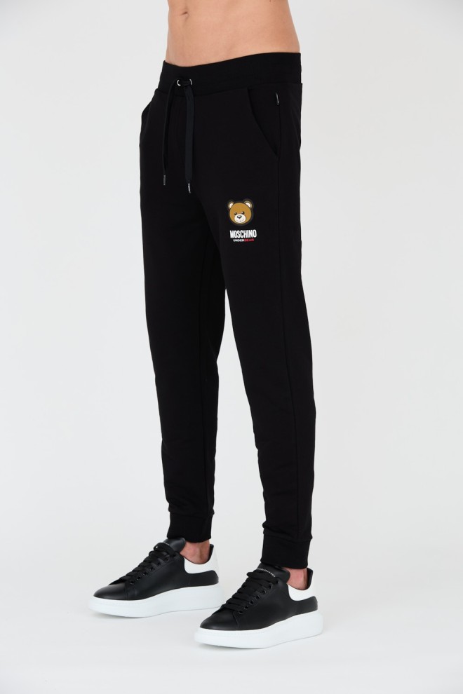 Pantaloni de trening pentru bărbați MOSCHINO Black