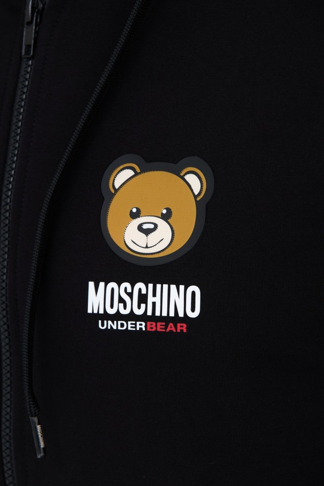 MOSCHINO Black hooded sweatshirt