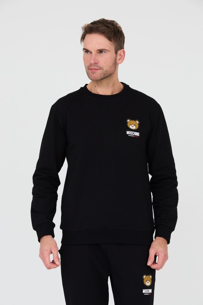 MOSCHINO Tricou negru pentru bărbați