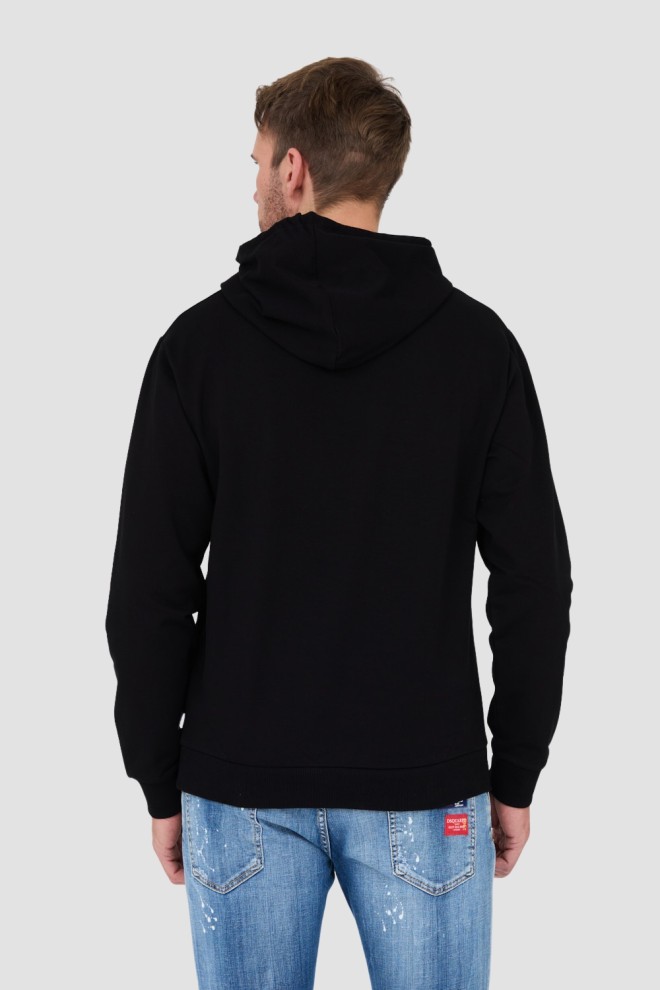 MOSCHINO Black hooded sweatshirt