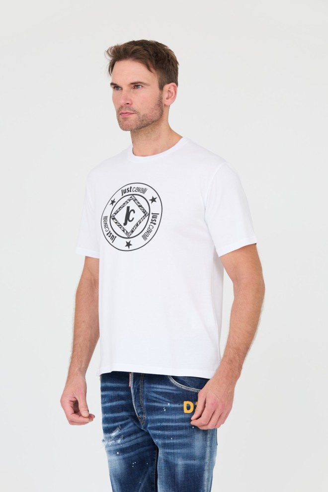 JUST CAVALLI White Fiche t-shirt