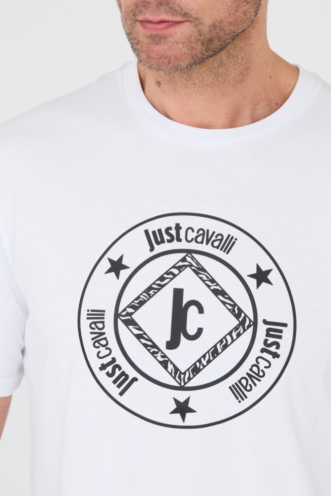 JUST CAVALLI White Fiche t-shirt