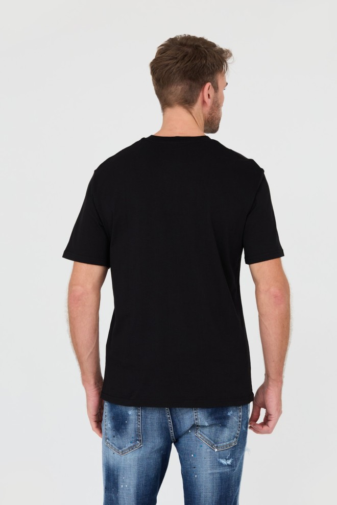 JUST CAVALLI Black T-round Gold T-shirt