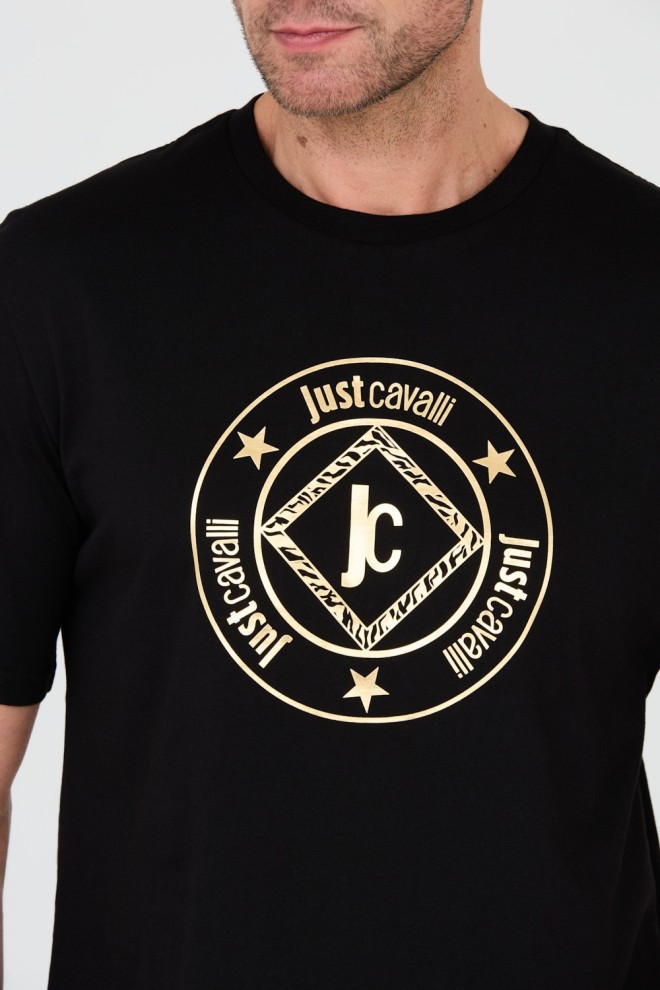 JUST CAVALLI Black Fiche Gold t-shirt