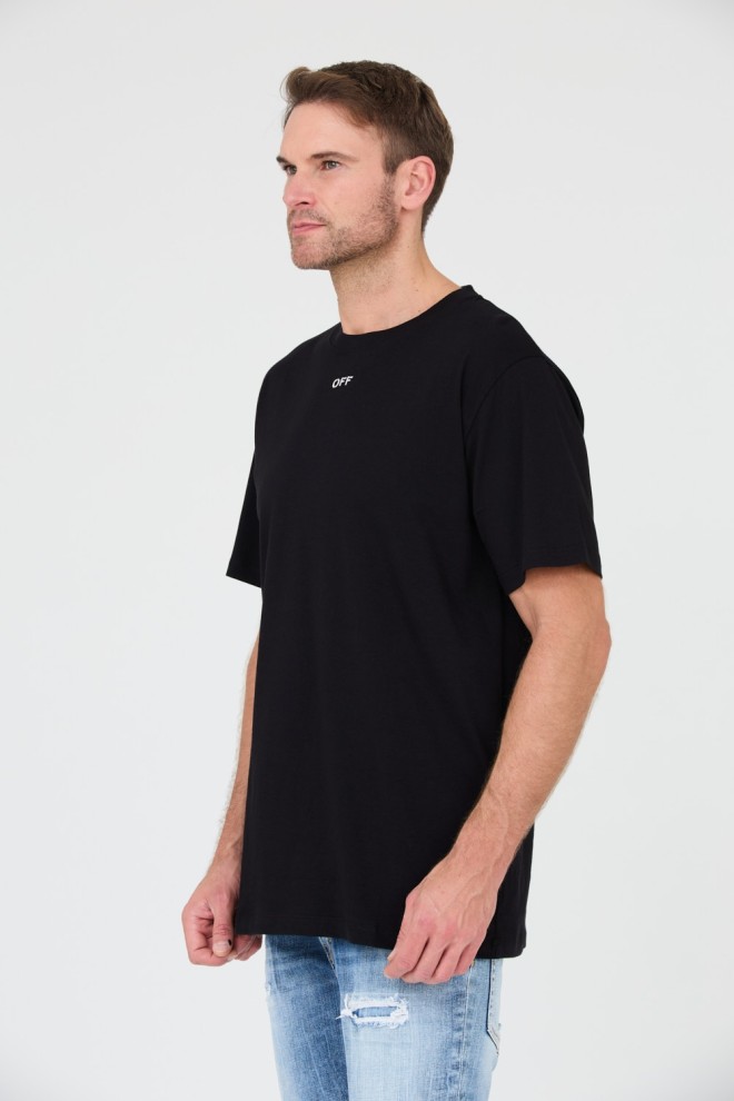 OFF-WHITE Tricou negru pentru bărbați