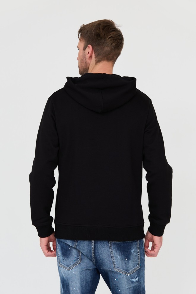 JUST CAVALLI Black Fiche Gold hoodie