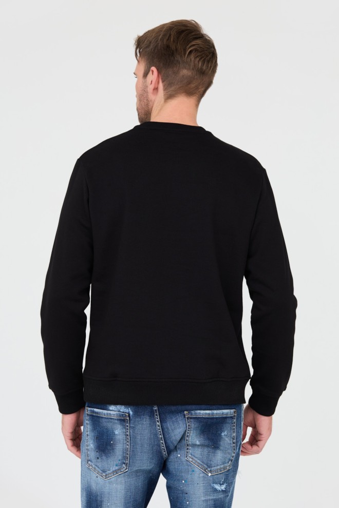 JUST CAVALLI Black R Logo Sweatshirt