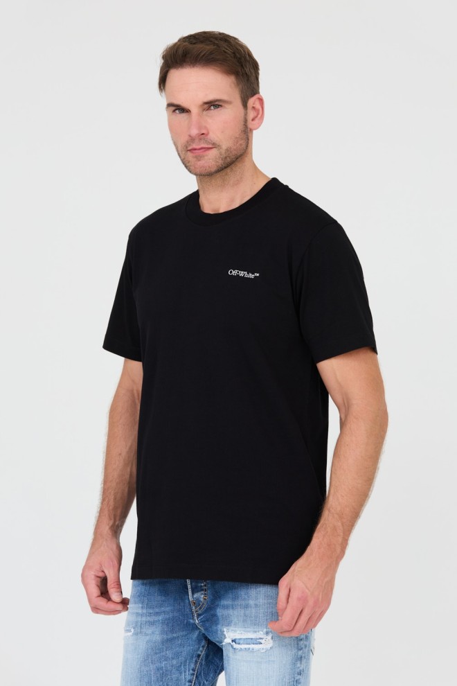 OFF-WHITE Tricou negru pentru bărbați