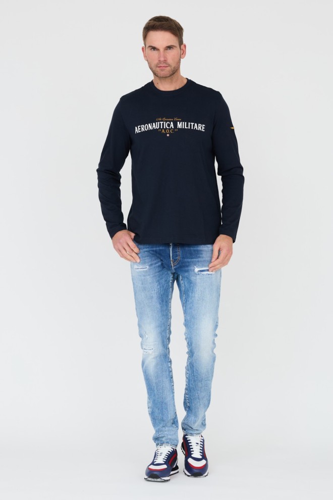 AERONAUTICA MILITARE Navy blue A.O.C. longsleeve.