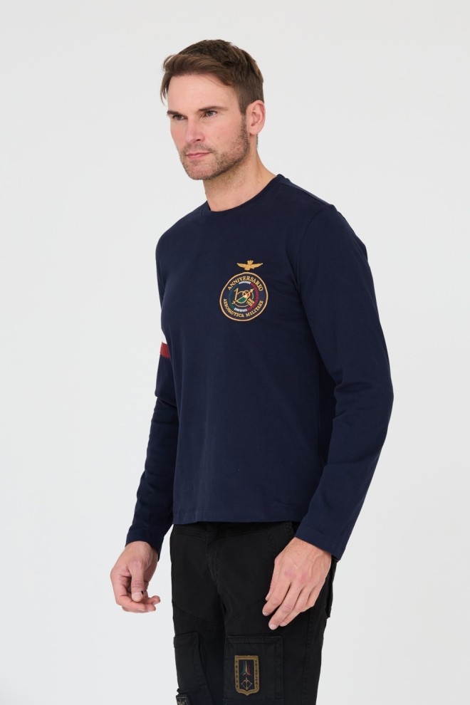 AERONAUTICA MILITARE Granatowy longsleeve 100th anniversary