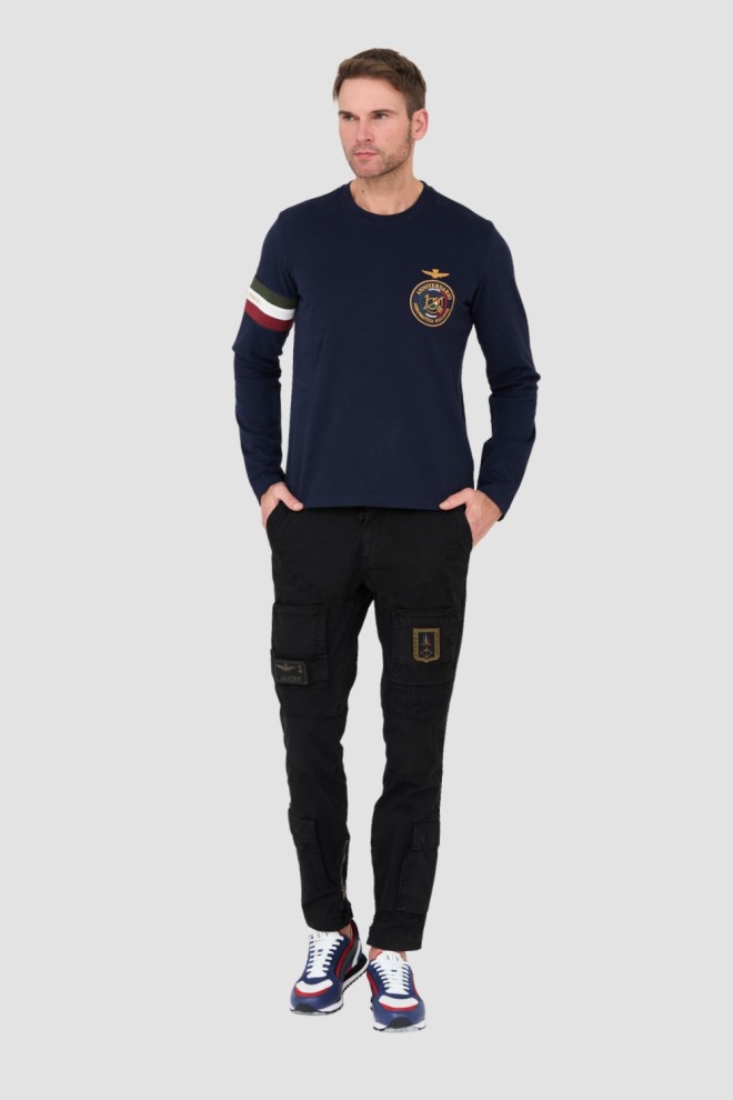 AERONAUTICA MILITARE Granatowy longsleeve 100th anniversary