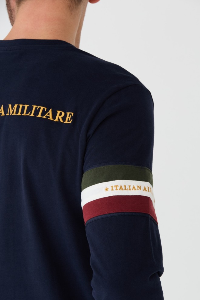 AERONAUTICA MILITARE Granatowy longsleeve 100th anniversary